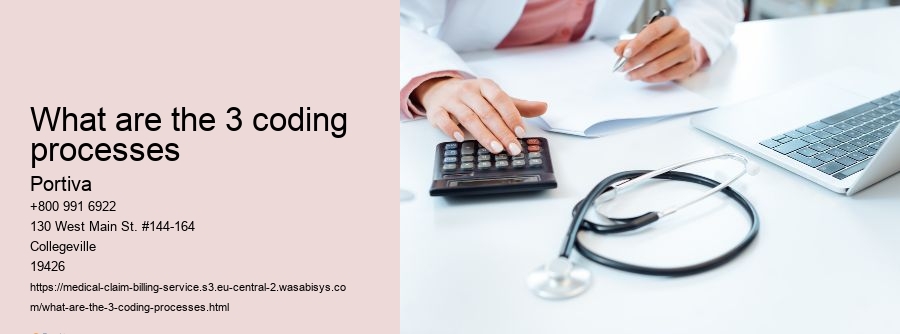 What are the 3 coding processes
