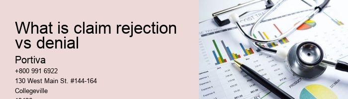 What is claim rejection vs denial