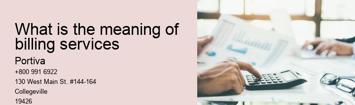 What is the meaning of billing services